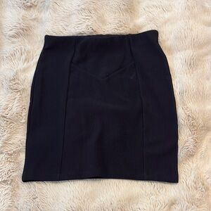 Elegant Black Women's mini pencil skirt
